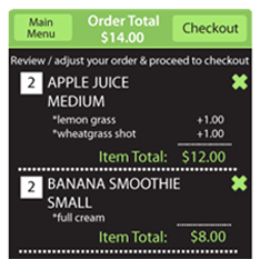 Cart Screen